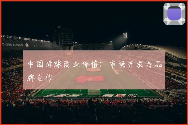 中国排球商业价值：市场开发与品牌合作